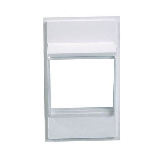 MMCONECTA - Módulo plano Standard con hueco interior de 45x45 blanco nieve