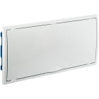 SOLERA - Caja de distribución de empotrar en tabique hueco de 16 elementos + 4 precintables 450x222x72mm marco y puerta blancos