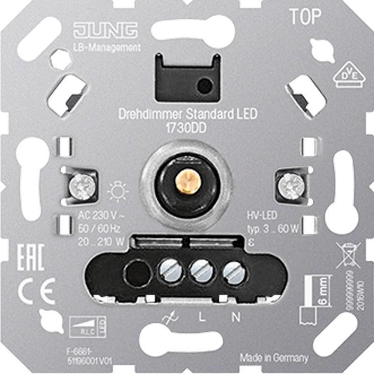 JUNG - STANDARD ROTARY DIMMER LED