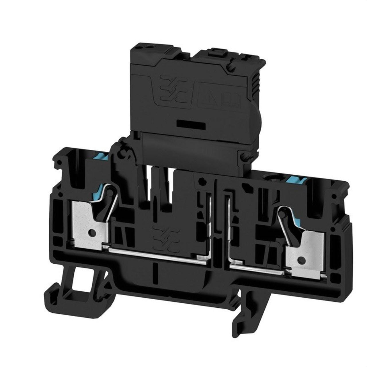WEIDMULLER - Borne portafusibles AFS 4 2C BK/BL negro