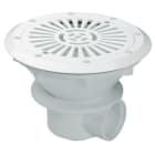 ASTRALPOOL - Sumidero salida 2 con rejilla piscina prefabricada blanca