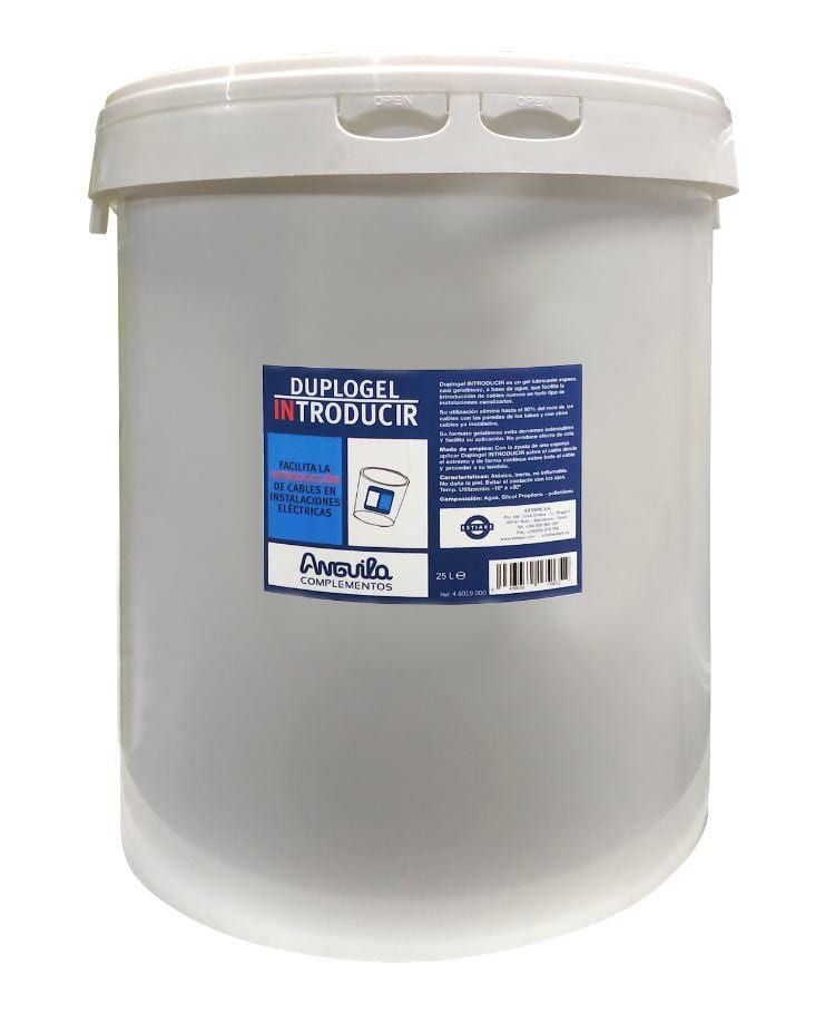 ANGUILA - Gel Lubricante DUPLOGEL INTRODUCIR 25 Litros (Cubo)
