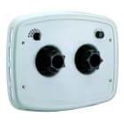 ASTRALPOOL - Conjunto boquilla 2 carátula frontal rectangular plástico blanco