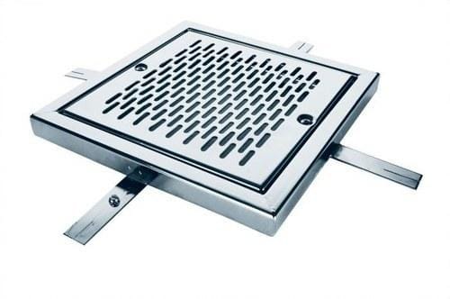 ASTRALPOOL - Reja desagüe piscina hormigón 200x200mm AISI316