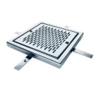 ASTRALPOOL - Reja desagüe piscina hormigón 200x200mm AISI316