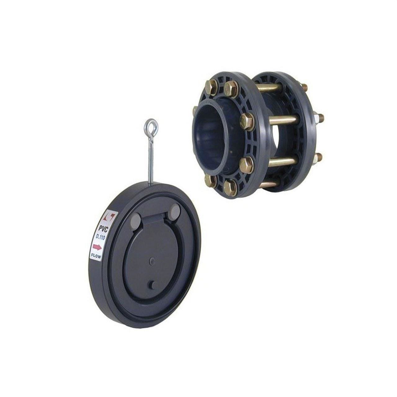 CEPEX - Válvula clapeta PVC diámetro 75 con accesorio
