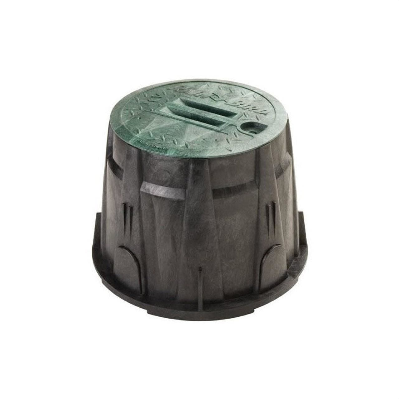 CEPEX - Arqueta Redonda 10" con cierre cuerpo negro y tapa verde