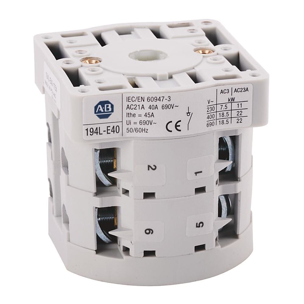ROCKWELL - INTERRUPTOR LEVAS O-I 40A 4P EMPOT.