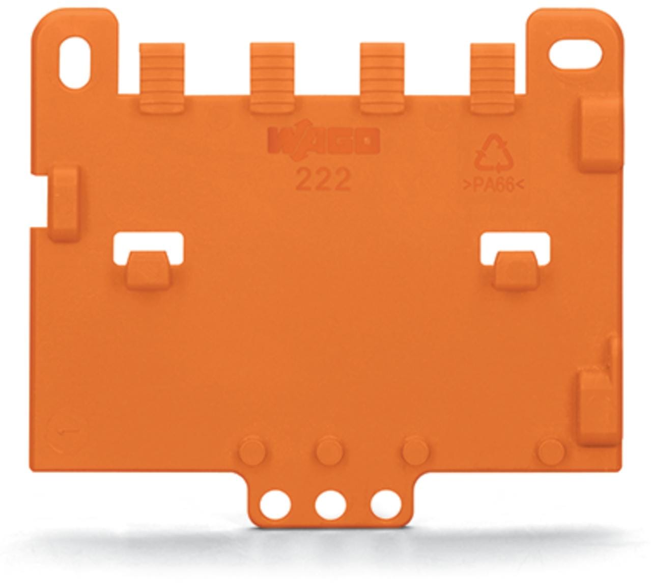 WAGO - Placa anti-tirón naranja