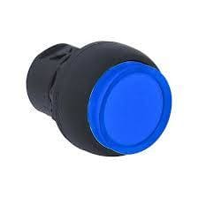 ROCKWELL - PULSADOR LUMINOSO SALIENTE PLASTICO AZUL