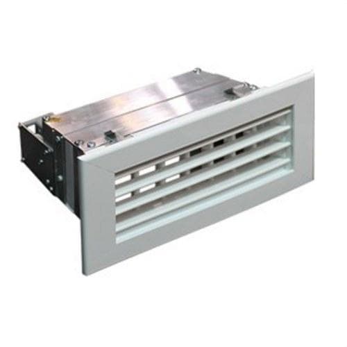 AIRZONE - Rejilla doble deflexión clip motor 500x100mm blanco