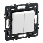 LEGRAND - Interruptor Valena Next - doble - unipolar - 10 AX - 230V~ - Blanco