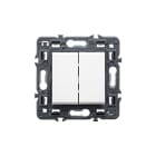 LEGRAND - Conmutador Valena Next - doble - unipolar - 10 AX - 230V~ - Blanco