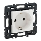 LEGRAND - Base de corriente Valena Next - 2P+T con obturadores - bornes con tornillos - 10/16A - 230V~- Blanco