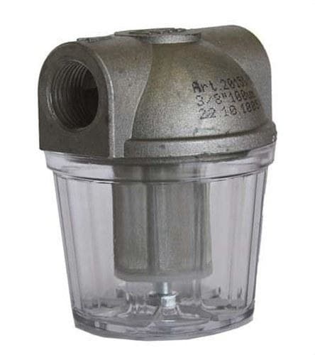 POTERMIC - Filtro 3/8" plástico cuerpo grande