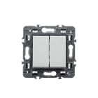 LEGRAND - Conmutador Valena Next - doble - unipolar - 10 AX - 230V~ - Aluminio