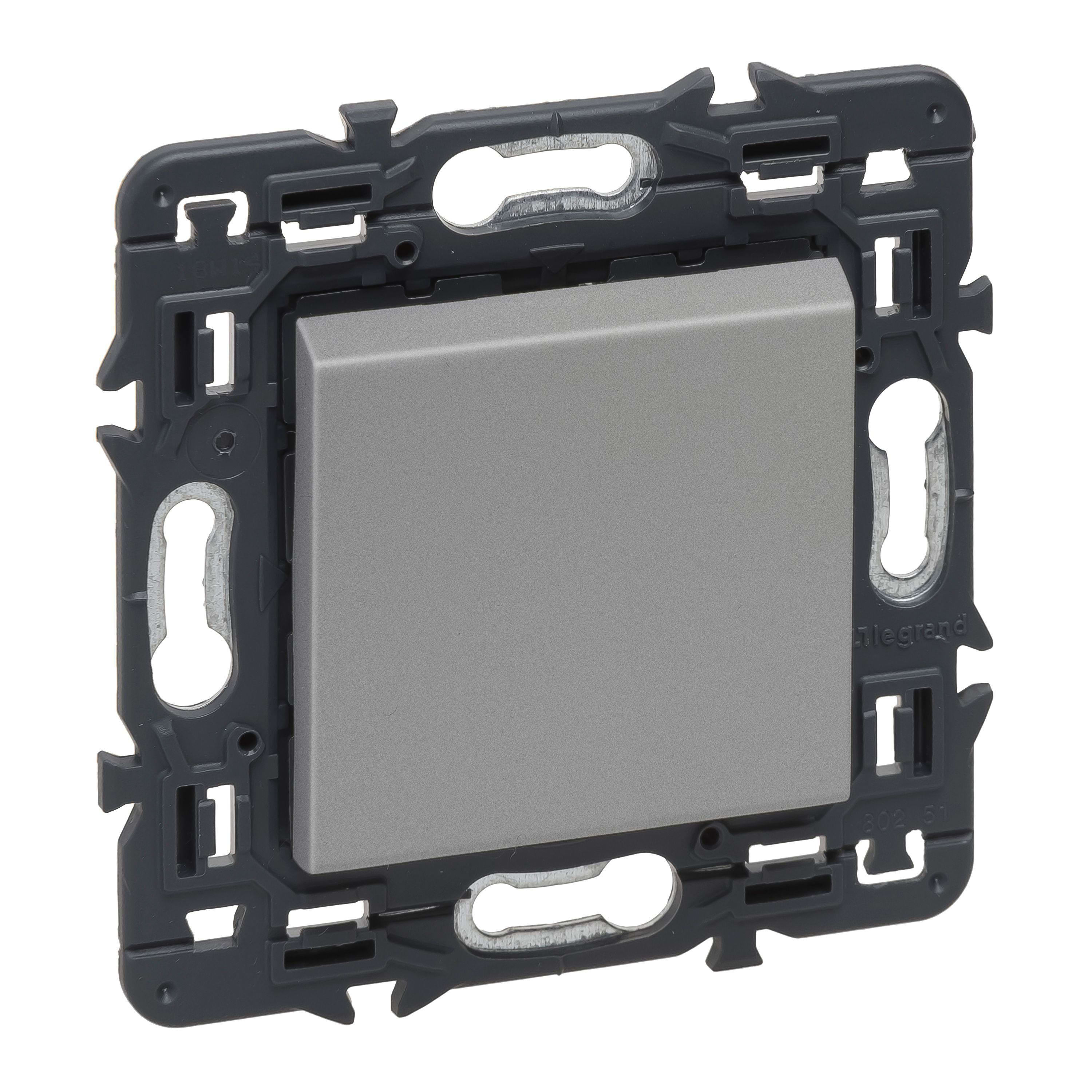 LEGRAND - Interruptor Valena Next - unipolar - 10 AX - 230V~ - Aluminio
