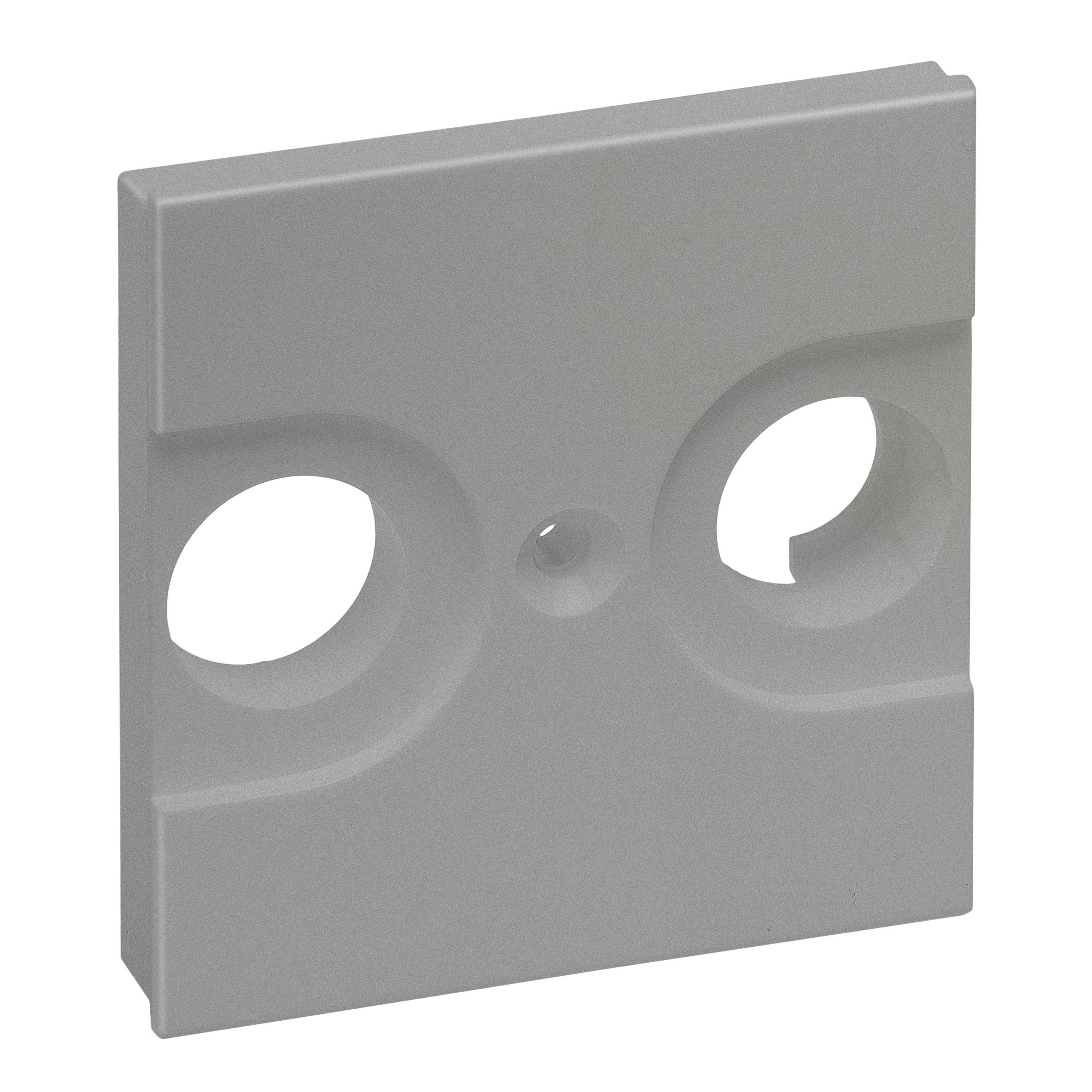 LEGRAND - Frontal de acabado universal Valena Next - para bases de televisión estándar de mercado - Aluminio