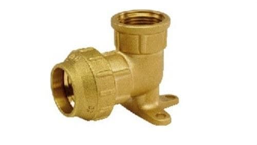 ARCO - Codo aplique tuerca exterior 1"x32mm latón