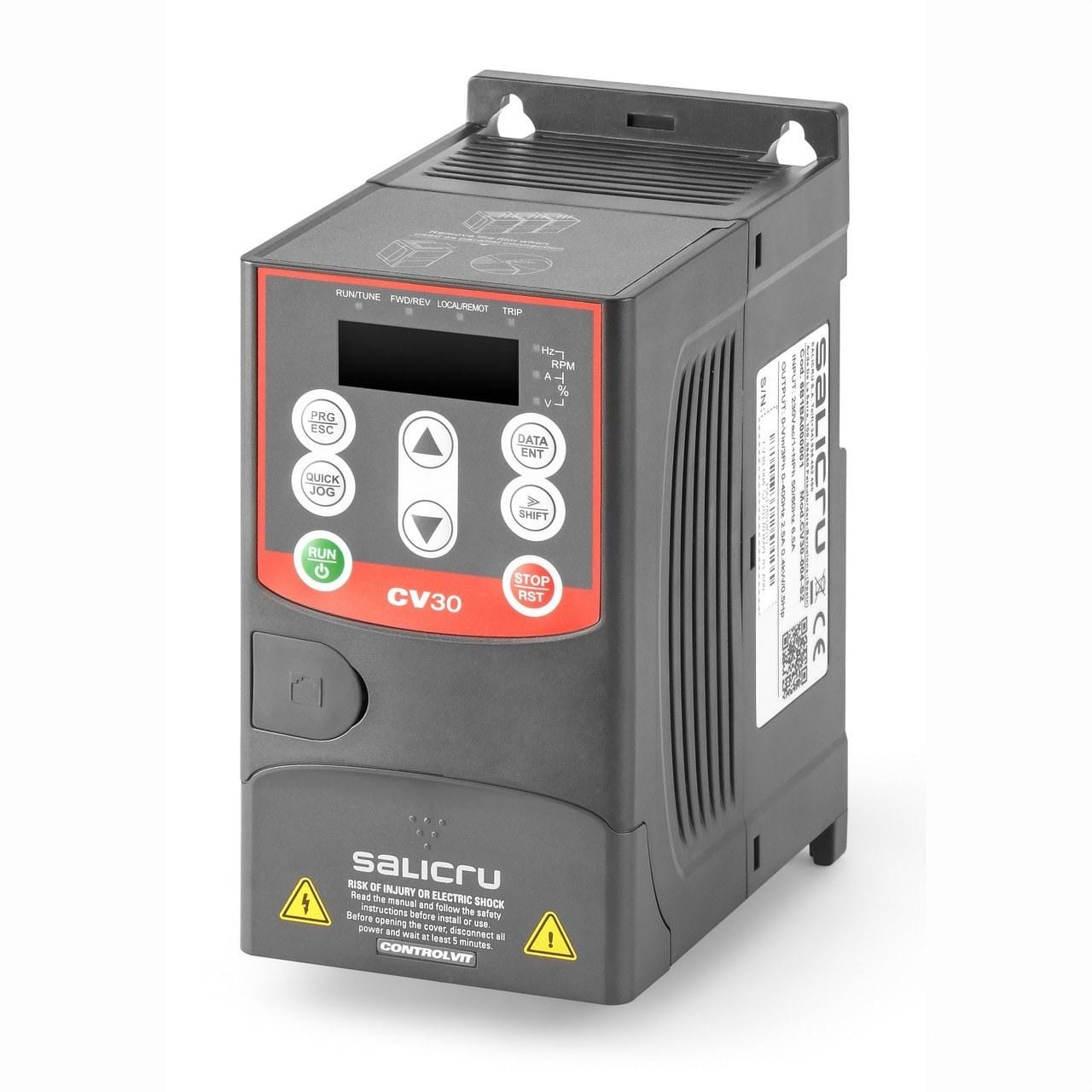 SALICRU - Variador de frecuencia para bombeo solar 0,75kW 4,2A con entrada DC 200~400Vdc/AC monofásica 220~240Vac