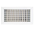 AIRZONE - Rejilla triple horizontal vertical clip 300x200mm blanco