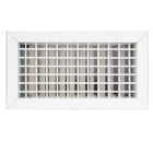 AIRZONE - Rejilla triple horizontal vertical clip 600x100mm aluminio