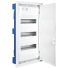 SOLERA - Caja de distribucion de empotrar en tabique hueco de 42 elementos 362x643x88mm marco y puerta metálicos color blanco