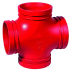 ATUSA - Cruz figura 180 DN80 diámetro 3" pintura roja