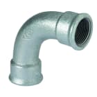 ATUSA - Curva 90° figura 2 H-H 3" galvanizado