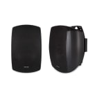 FONESTAR - Juego altavoces negros 30-20.000 Hz con transformador de línea 100V y baja impedancia (2 unidades)