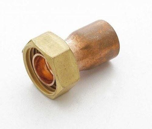 SOBIME - Racor 2 piezas casquillo largo cobre soldado 18x1/2"