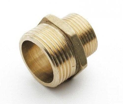 SOBIME - Enlace latón contra rosca M-M 3/8x1/2"
