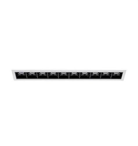 NEXIA - Luminaria empotrable BOXET 10 ópticas blanco 20W 3000K CRI90 48º 2440lm