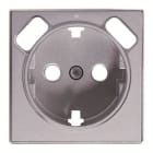 NIESSEN - Tapa base Schuko + doble cargador USB Sky Niessen plata