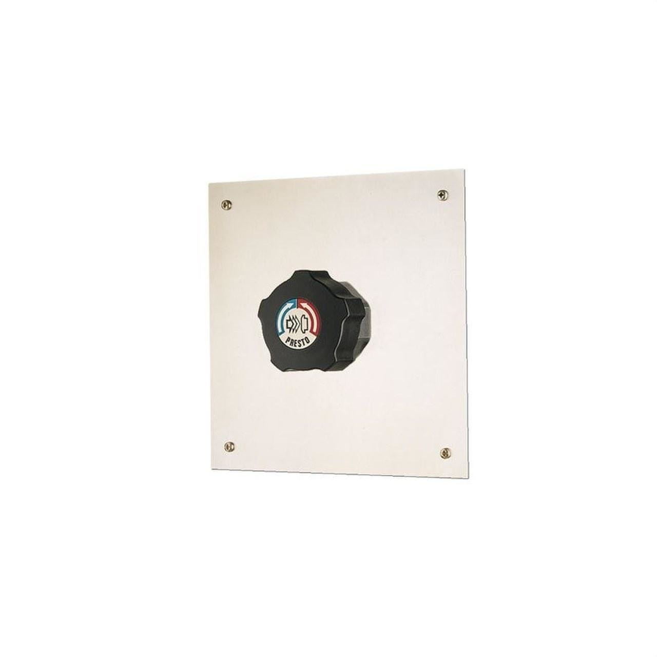 PRESTO - Mezclador ALPA 80 encastrar pulsador negro válvula +conducto