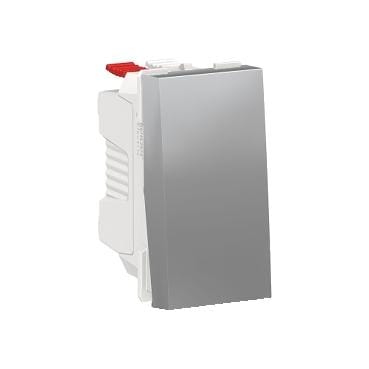 Schneider Electric - Pulsador 1 modulo aluminio