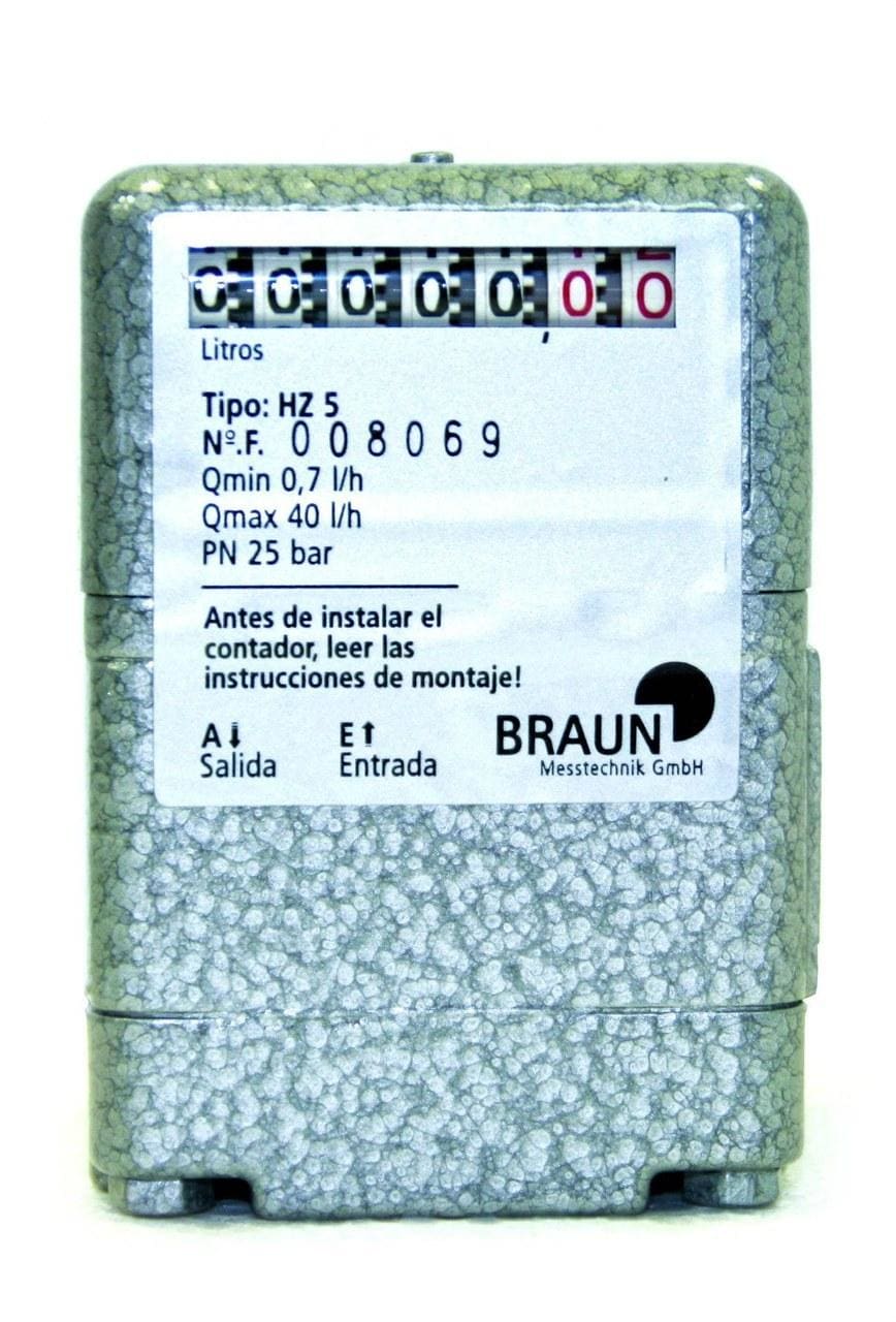 POTERMIC - Contador gasóleo BRAUN HZ-5 1/8"H