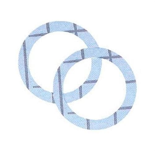 POTERMIC - Junta plana en fibra 1/2" 18,5x11x2mm calidad FASIT OMNIA para instalaciones solares azul