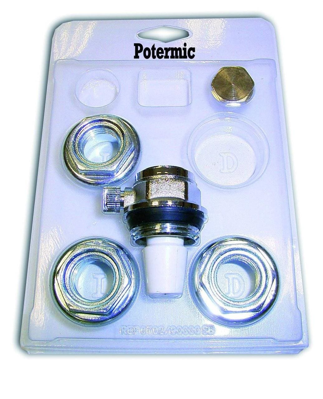 POTERMIC - Tapón purgador automático KIT-TRZ3 1"x3/8"