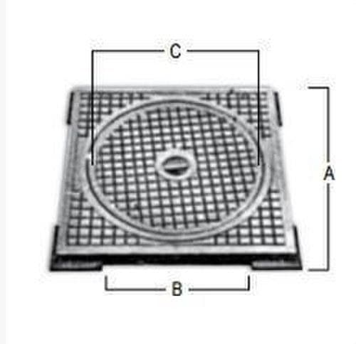 POTERMIC - TAPA REGISTRO NORMAL 70x70 41Kg