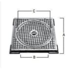 POTERMIC - TAPA REGISTRO NORMAL 70x70 41Kg