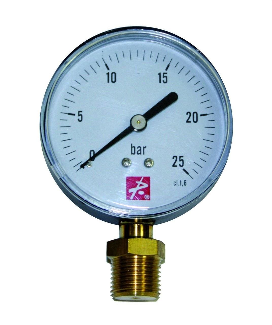 POTERMIC - Manómetro radial 80 1/2" M 0-10bar
