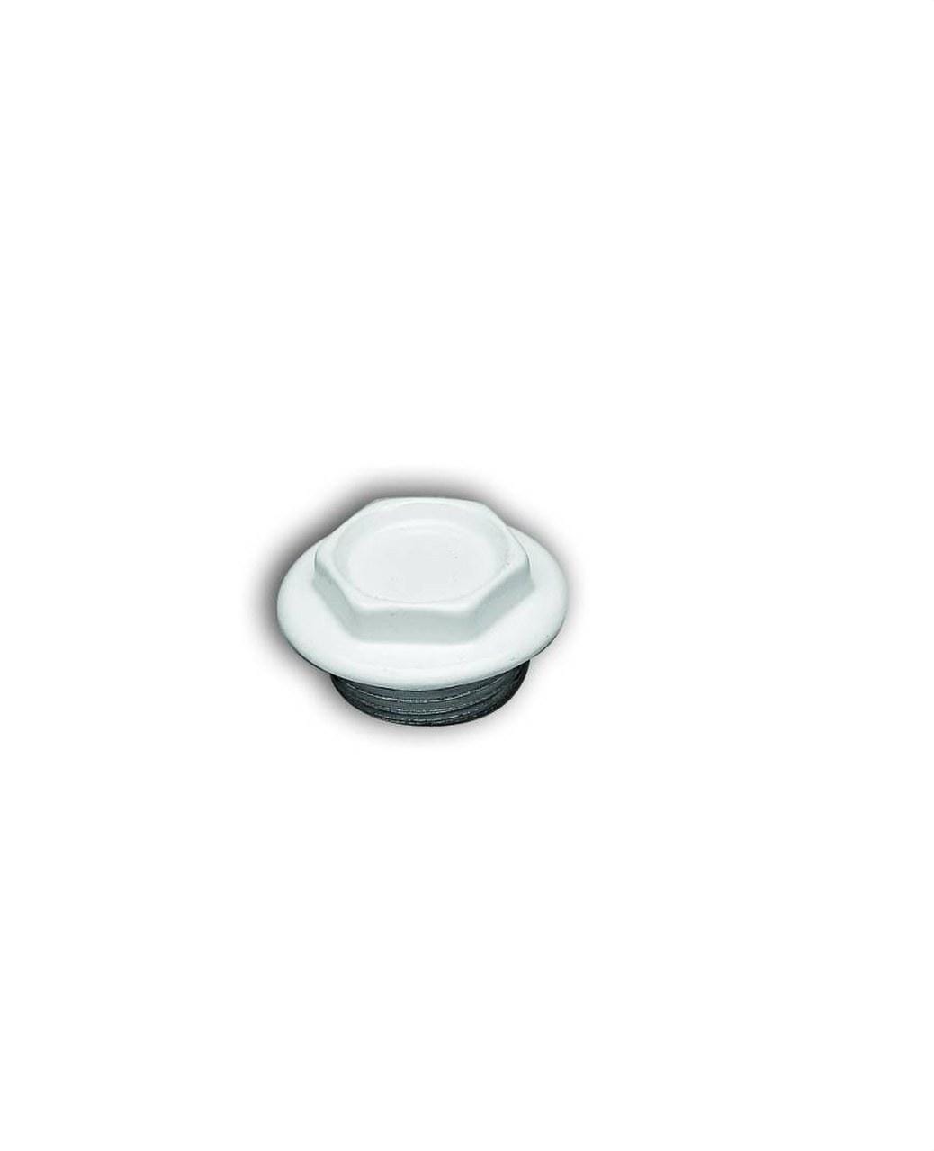 POTERMIC - Reducción izquierda 1"x1/8" diámetro 48mm barnizado blanco
