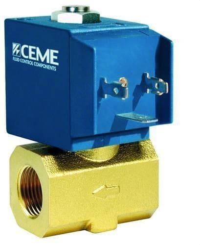 POTERMIC - Electroválvula CEME Serie 66 1/2" diámetro 4mm 230V CA obturador en VITÓN