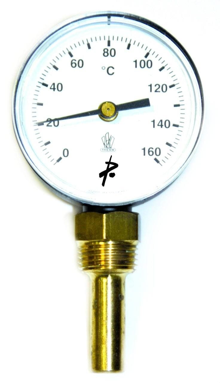POTERMIC - TERMOMETRO VERTICAL P/SOLAR 65x100 0-160