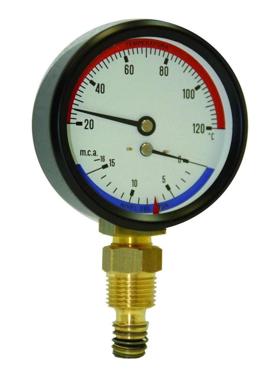 POTERMIC - Termohidrómetro radial 380R diámetro 80 0-10mca