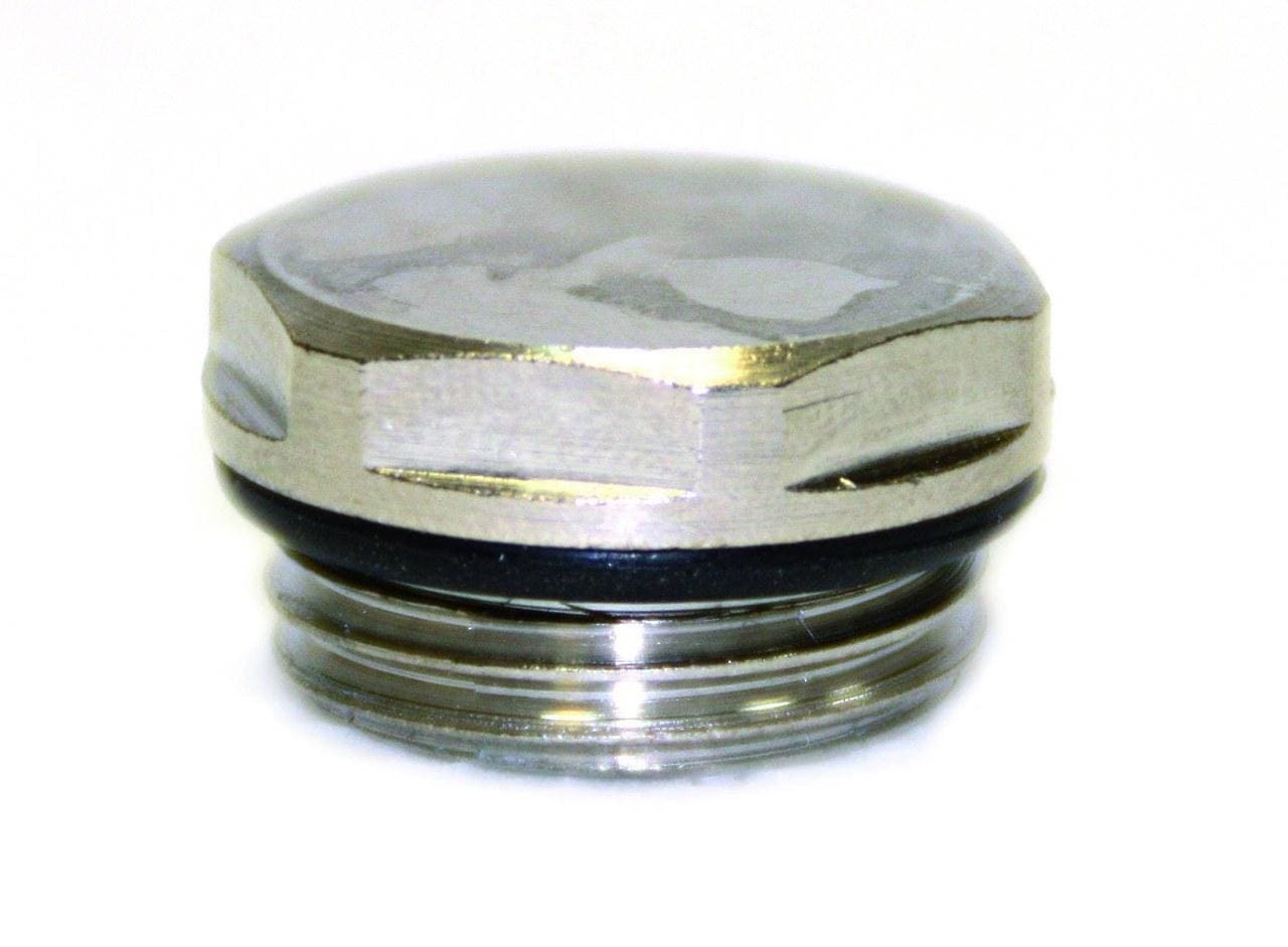 POTERMIC - Tapón ciego latón TCL níquel 1/2"