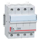 LEGRAND - Cortacircuito seccionable - 3P+N - para cartucho fusible cilíndrico 10x38 - 500 V~