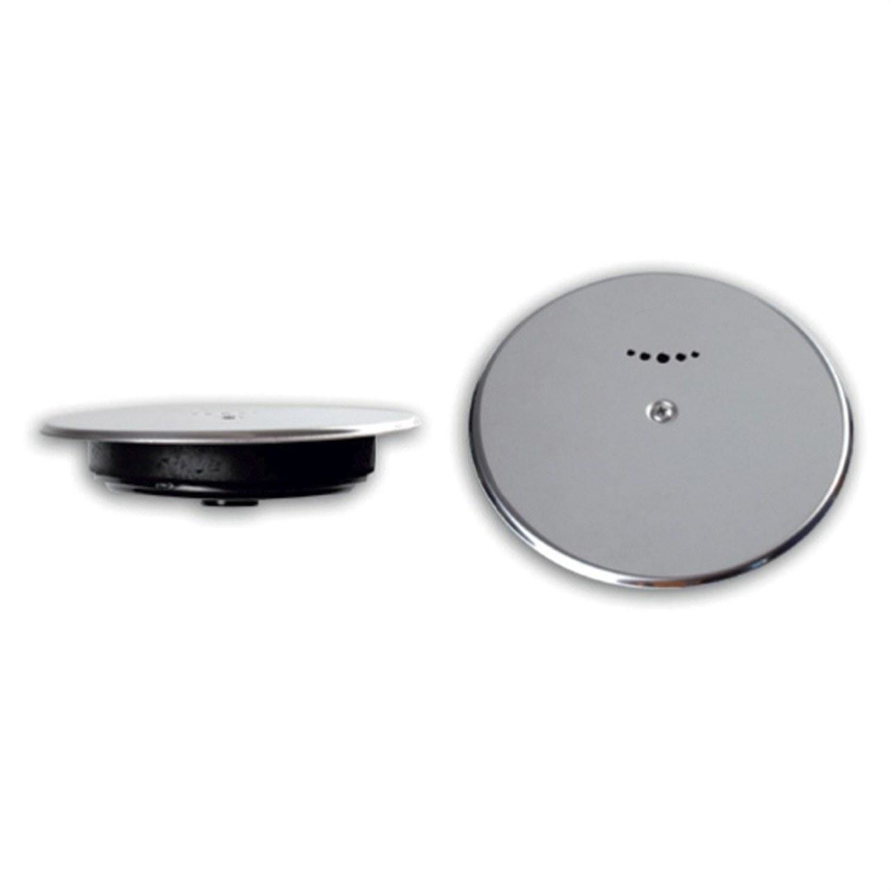 RIUVERT - Tapa de expansión R-874V con embellecedor de acero inoxidable. Para botes sifónicos de bja cota, con válvula de aireación integrada