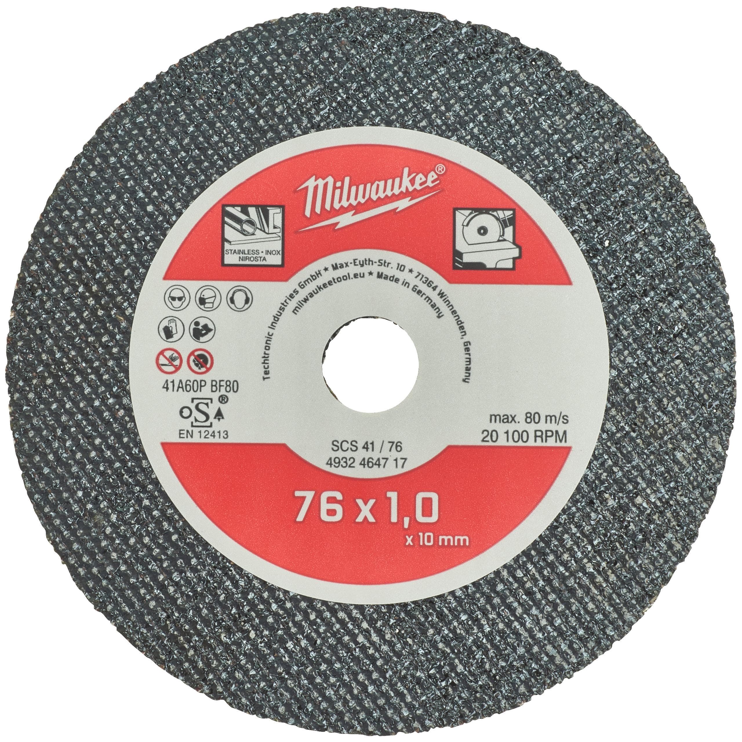 MILWAUKEE - DISCO ABRASIVO DE 76MM (5UD)